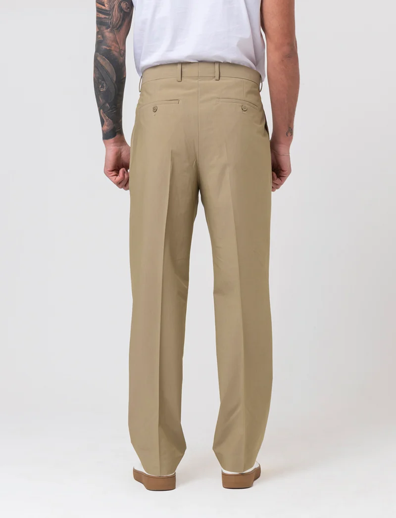 Pantaloni da completo relaxed fit da uomo - Verde
