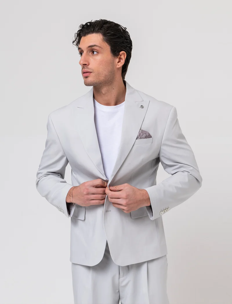 Pantaloni da completo relaxed fit da uomo - Grigio ghiaccio