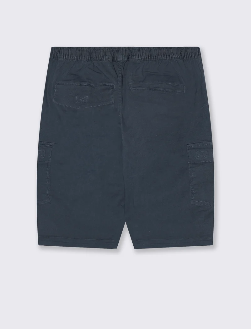 Bermuda Jogger Cargo Fit in Cotone Stretch - Avion