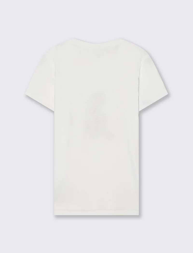 T-Shirt in Cotone con Stampa Frontale - var 3