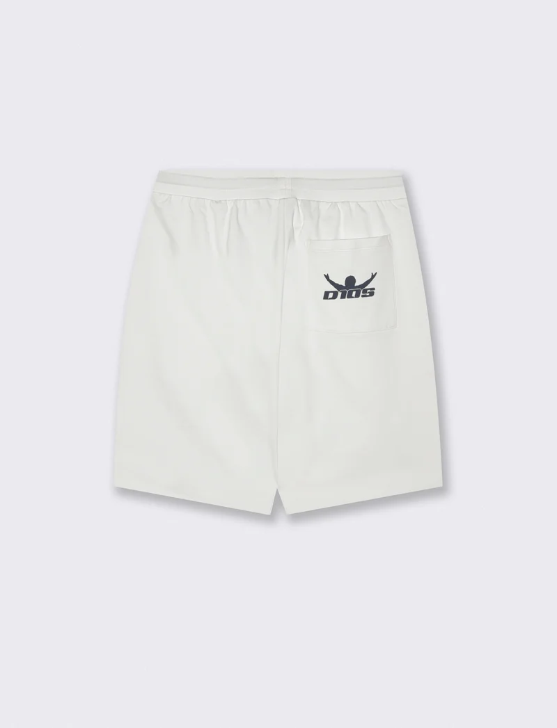 Bermuda in Felpa Leggera D10S - Bianco