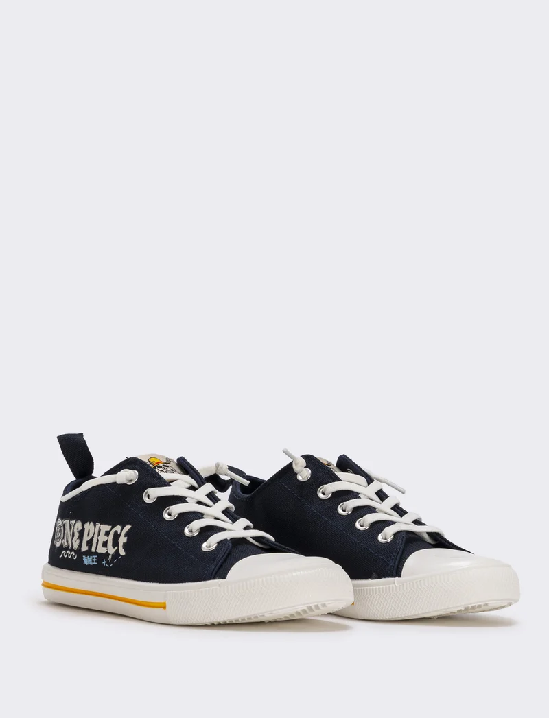 Scarpa One Piece da bambino in canvas blu - Blu