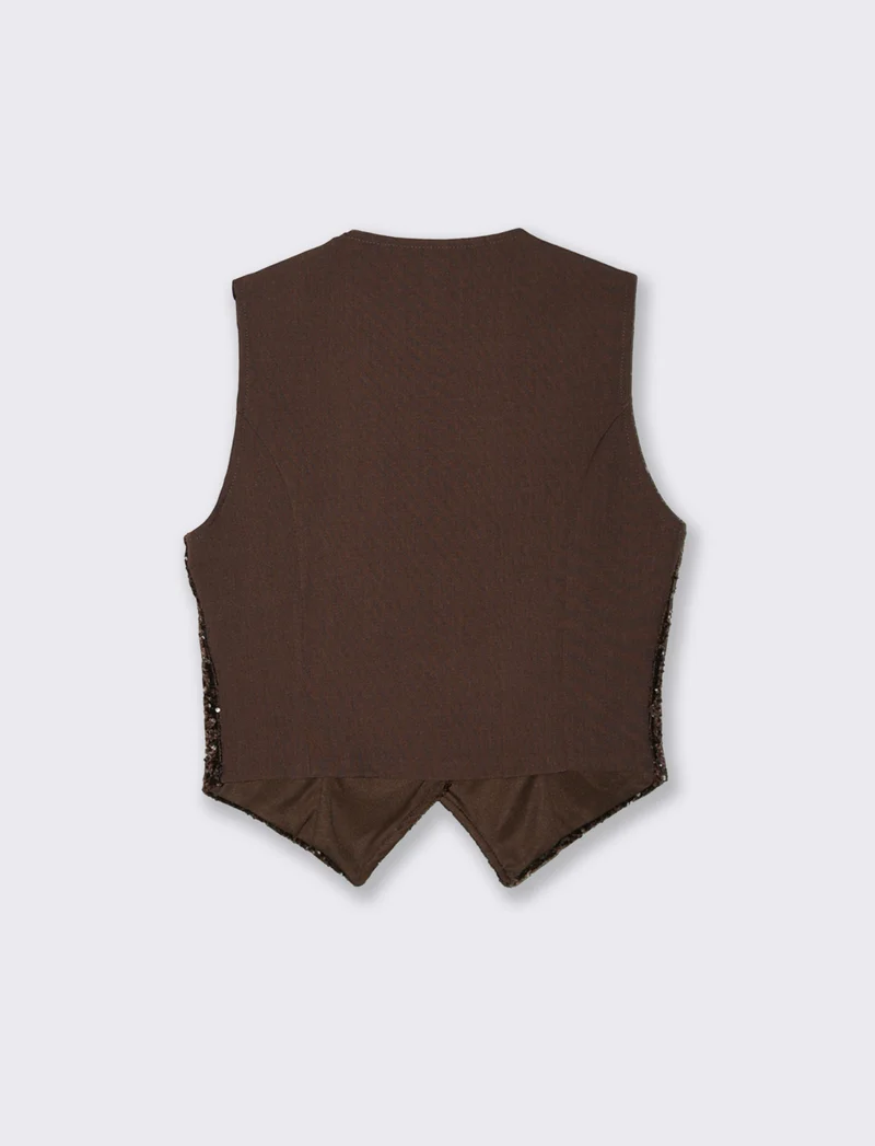 Gilet in paillettes - Moro