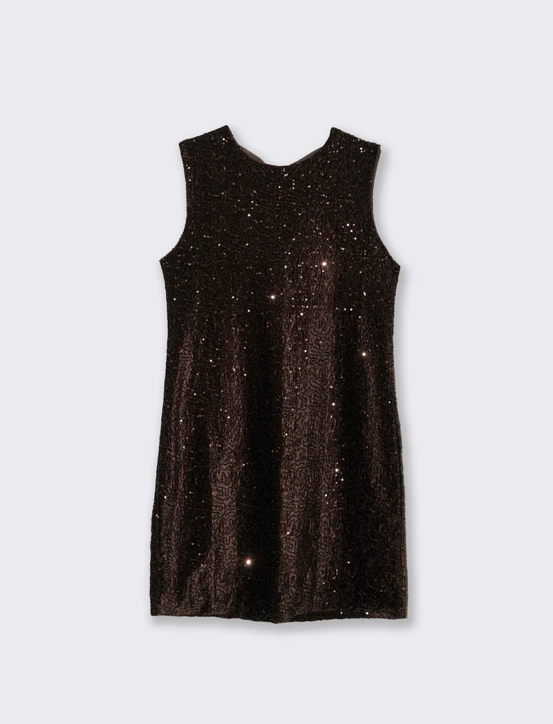 Vestito in paillettes - Moro