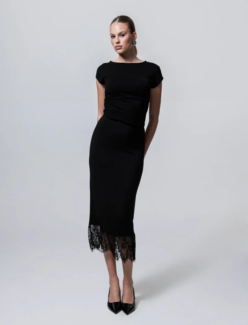 Tshirt over in maglia - Nero
