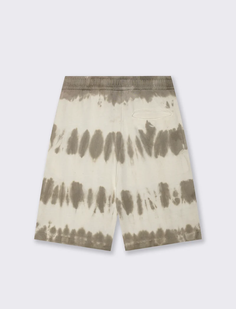 Bermuda in jersey tie-dye per l'estate - Grigio mastice
