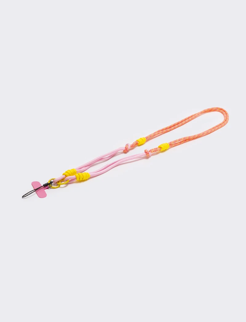 Laccio portacellulare con cordoncino elegante - Rosa