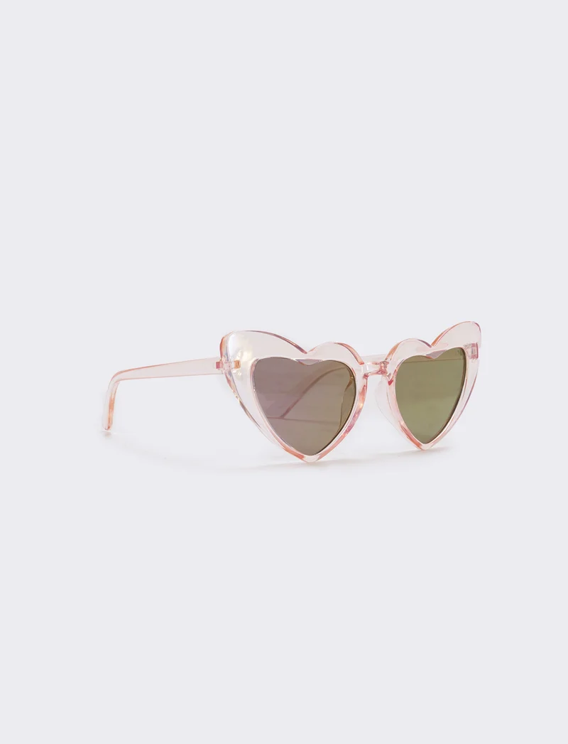 Occhiali bambina con cuori - Rosa