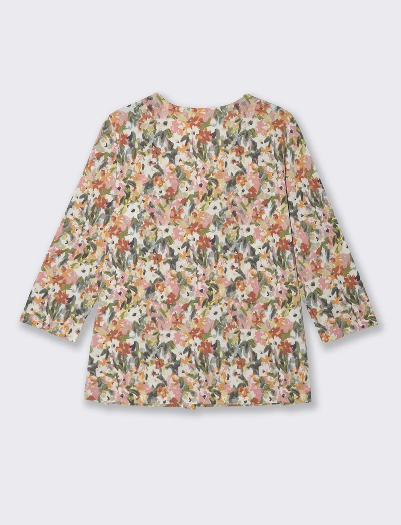 T-Shirt Scollo a V 3/4 Manica Comoda - var 2