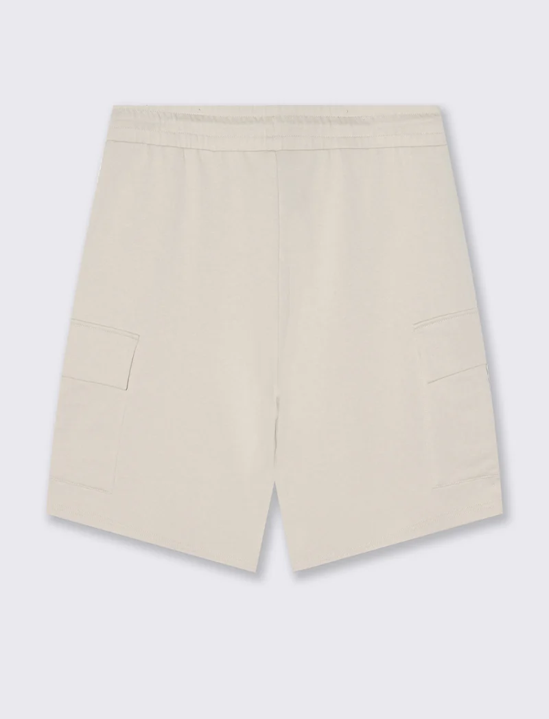Bermuda felpa jogger con tasche laterali - Grigio ghiaccio