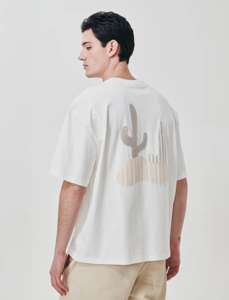 T-shirt con stampa - Bianco