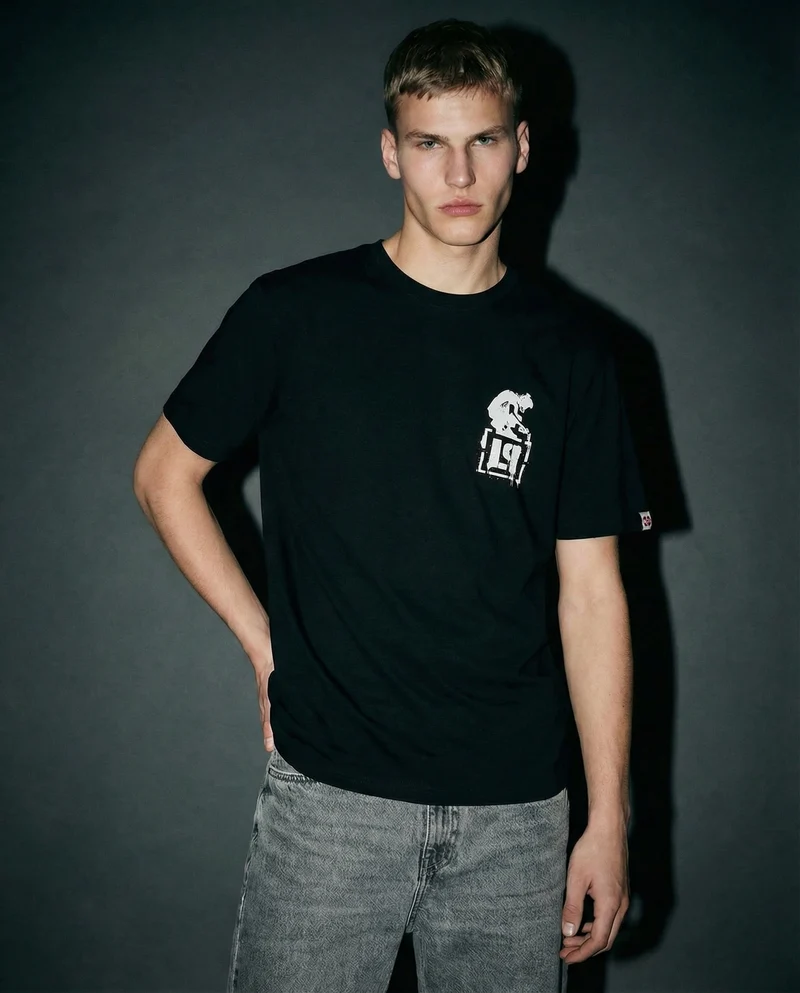 T-shirt Linkin Park con stampa esclusiva - Nero