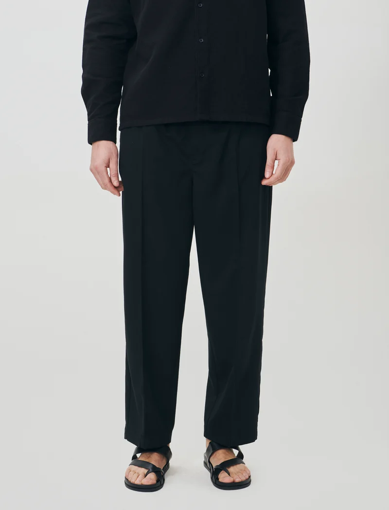 Pantalone Chino Jogger Baggy Fit - Nero