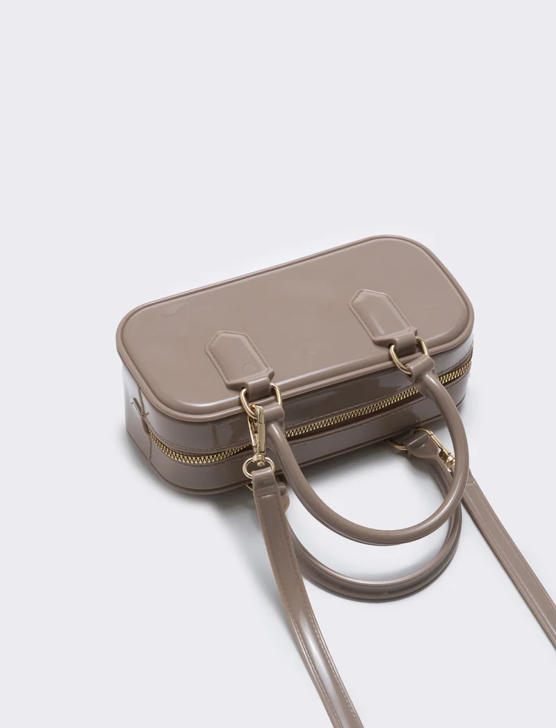 Bauletto rettangolare gommato - Grigio fango