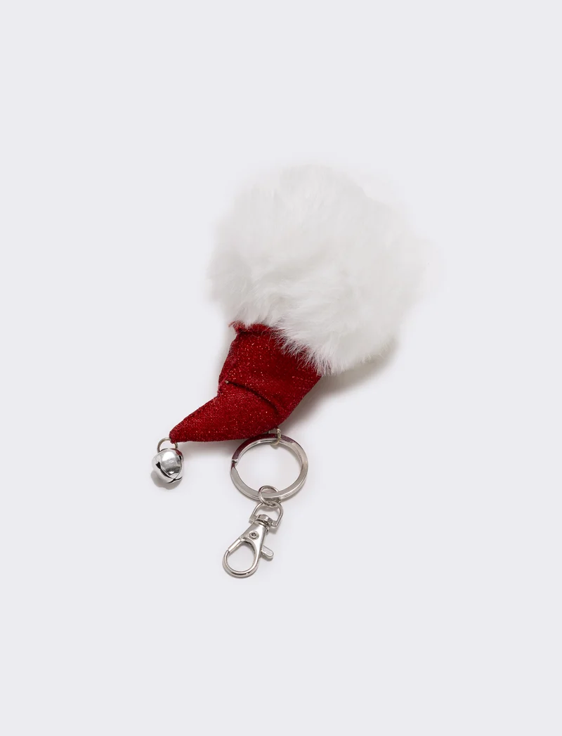 Portachiavi pelliccia expo natale 25 - Rosso