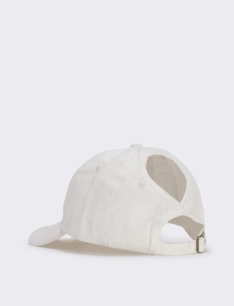 Cappello baseball delavè per uomo - Bianco