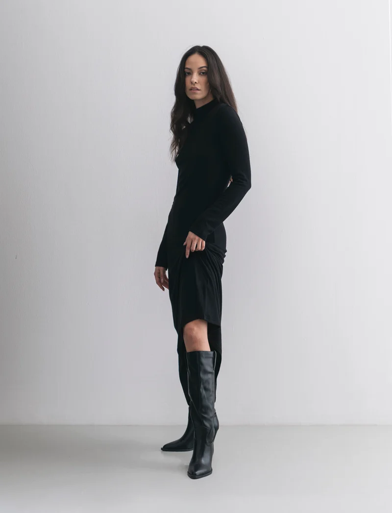 Stivale stile texano da donna - Nero