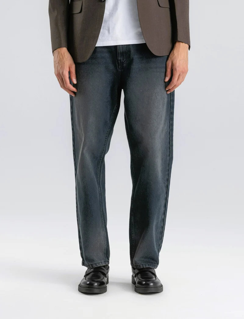 JEANS BAGGY FIT BLU BLACK - Denim