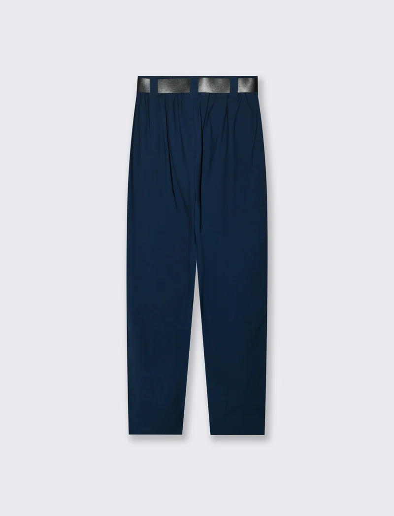 Pantaloni con cintura - Blu