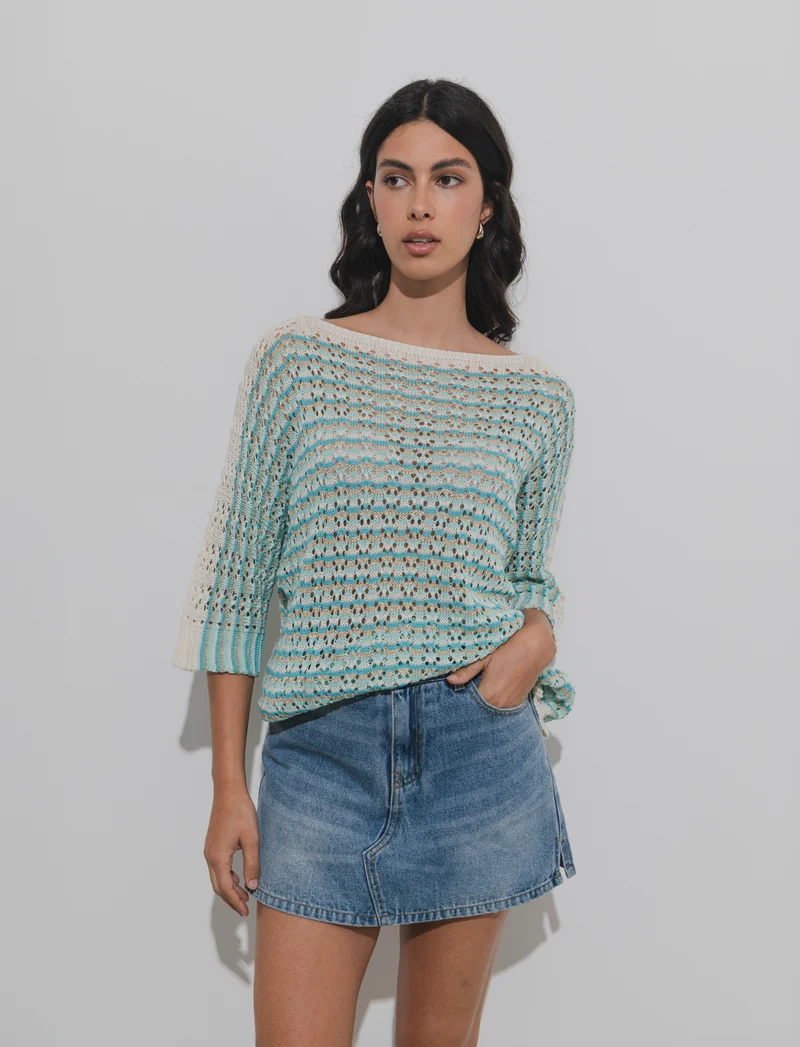 Pullover con maniche a tre quarti - var 2