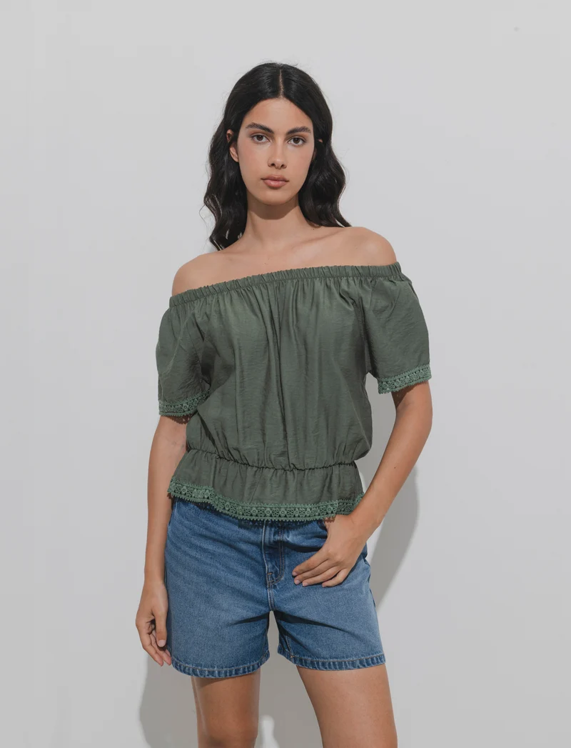 T-shirt con pizzo da donna - Ve.milit.