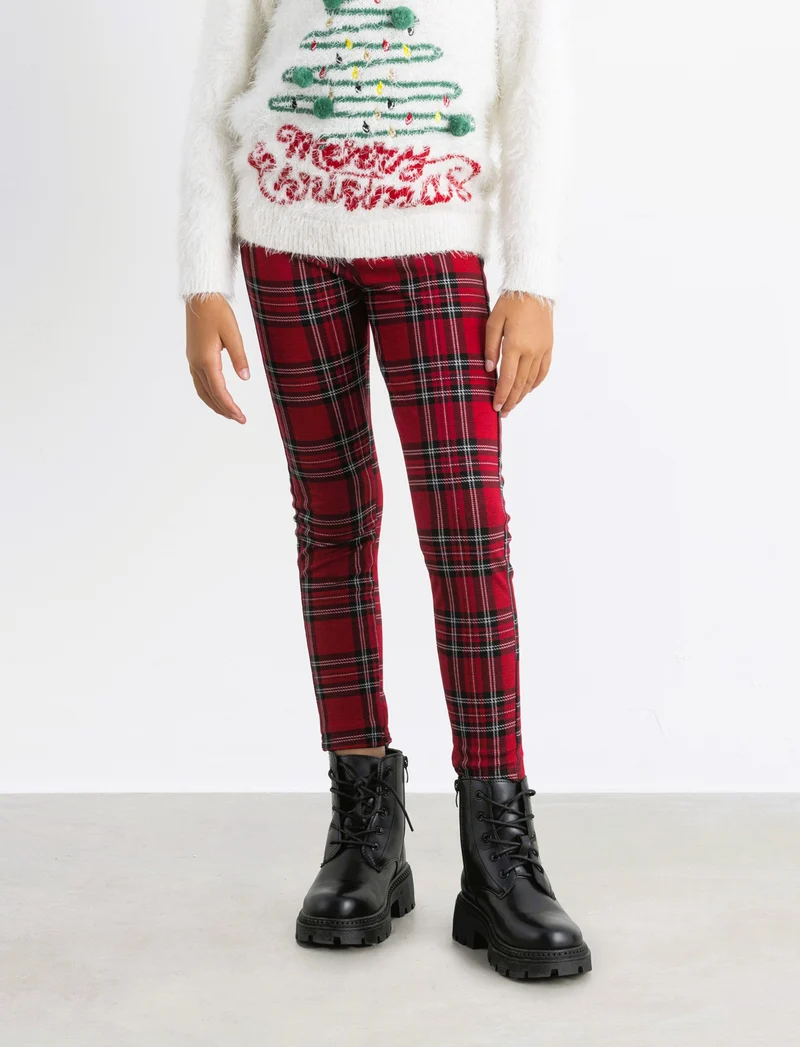 Leggings da bambina quadri - Fantasia