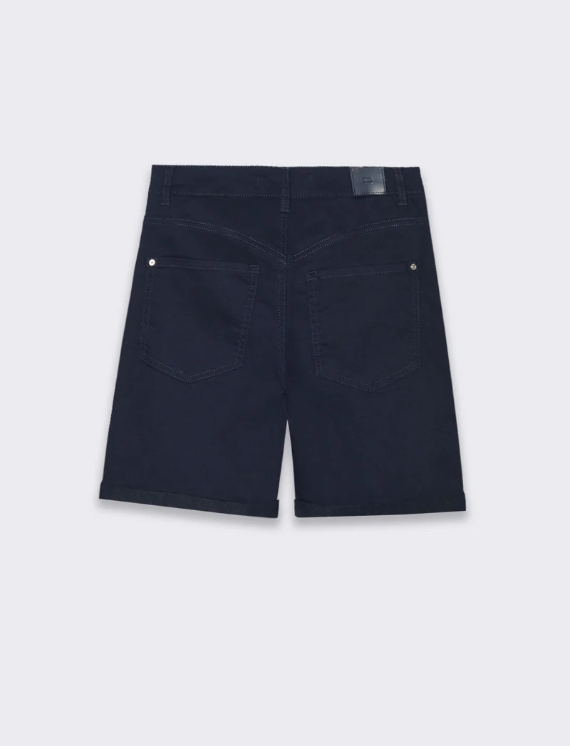Bermuda in denim da donna - Blu