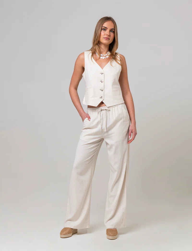 Gilet da donna - Beige corda