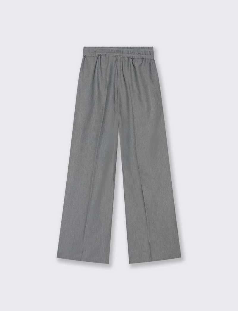 PANTALONE CON LACCI - Grigio