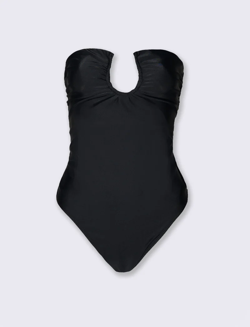 Costume mare donna intero con goccia - Nero