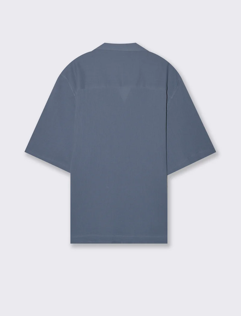 Camicia in cotone strutturato da uomo - CARTA DA ZUCCHERO