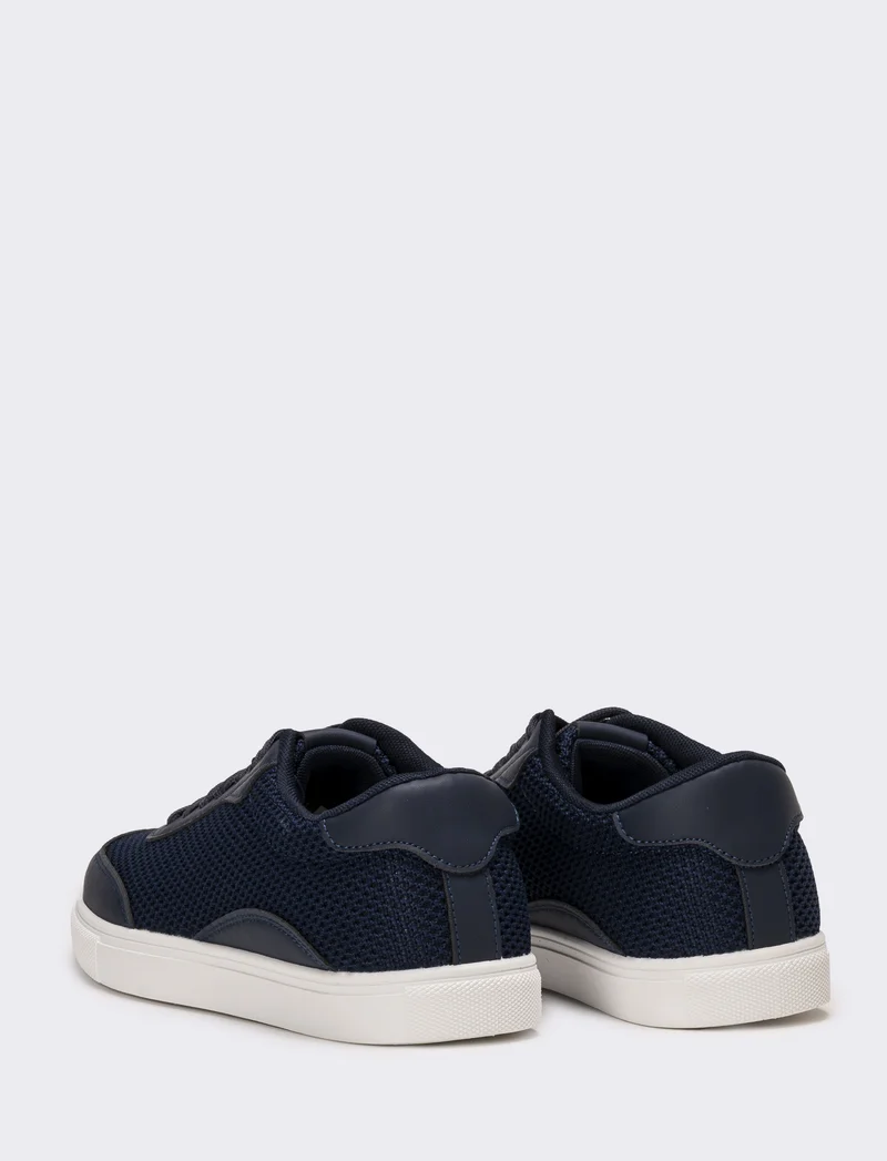 Sneakes da uomo in tessuto - Blu