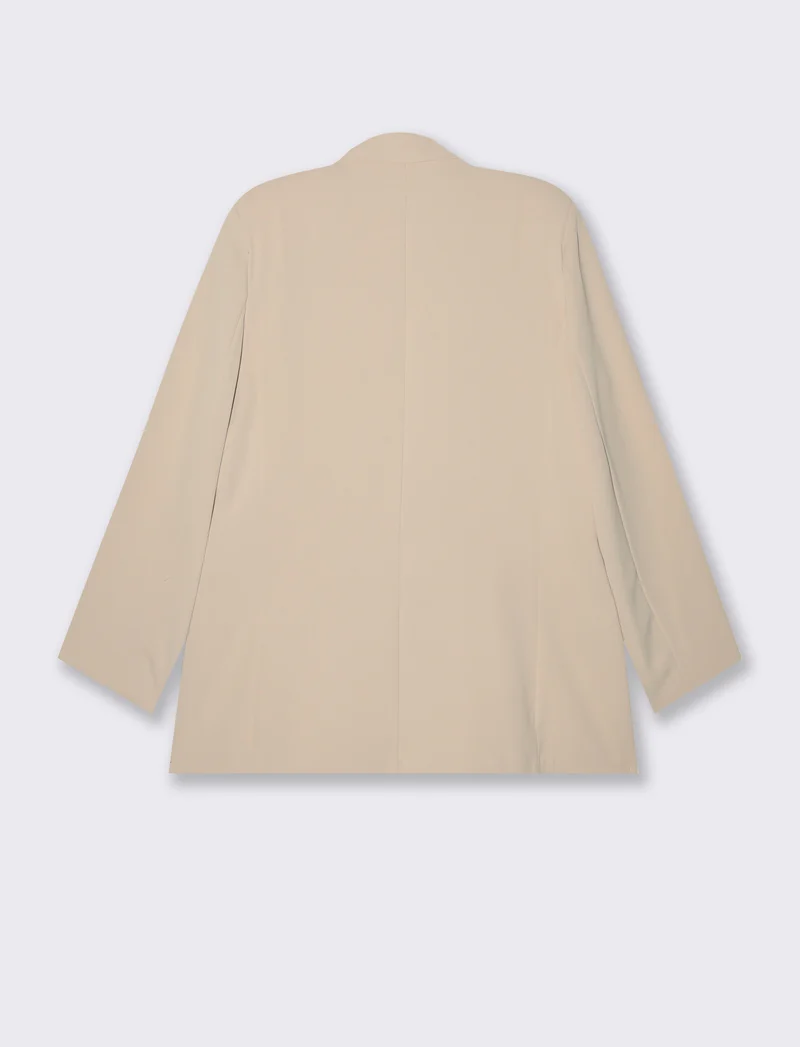 Giacca monopetto over - Beige