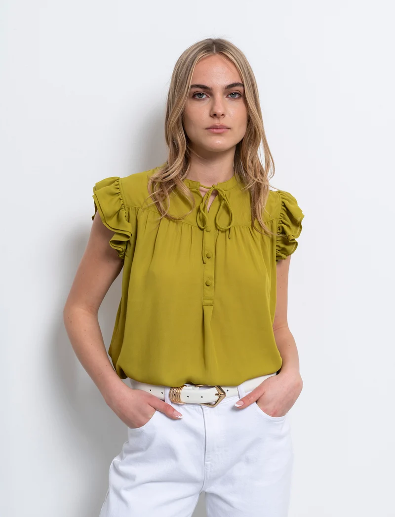 Casacca giromanica da donna - Verde pistacchio