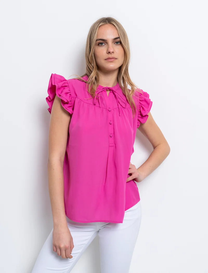 Casacca giromanica da donna - Fuxia