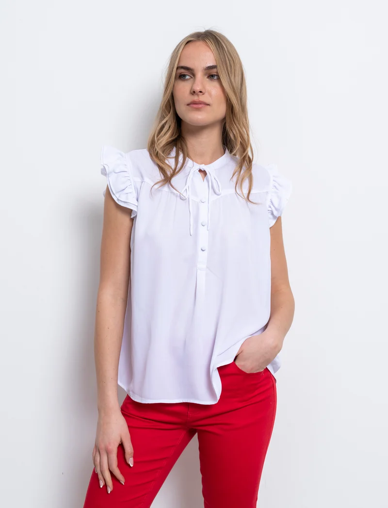 Casacca giromanica da donna - Bianco
