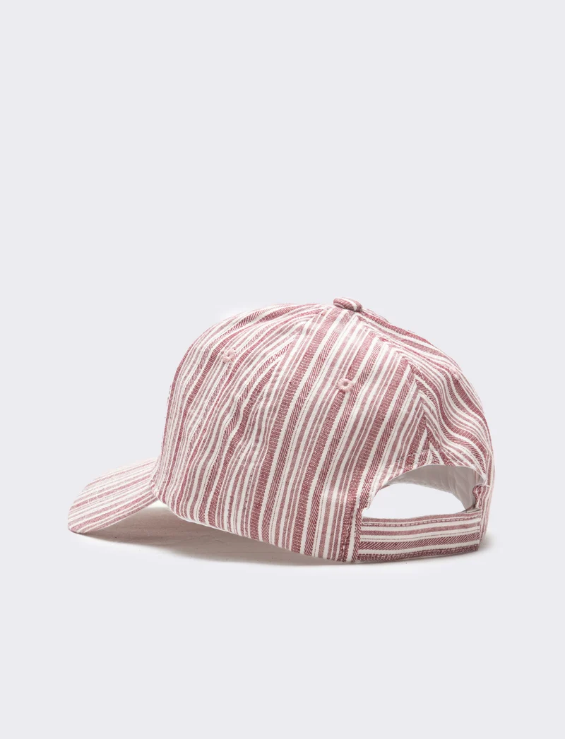 Cappello uomo baseball righine regolabile - Rosso