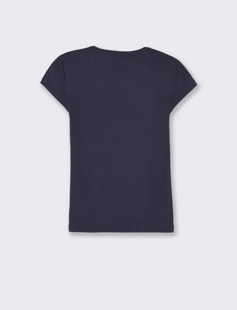 T-shirt basica da donna - Blu