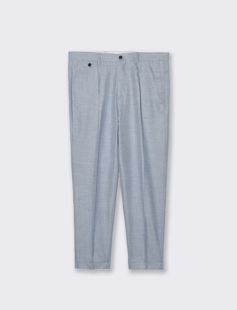 Pantaloni da completo formal fit da uomo - Celeste