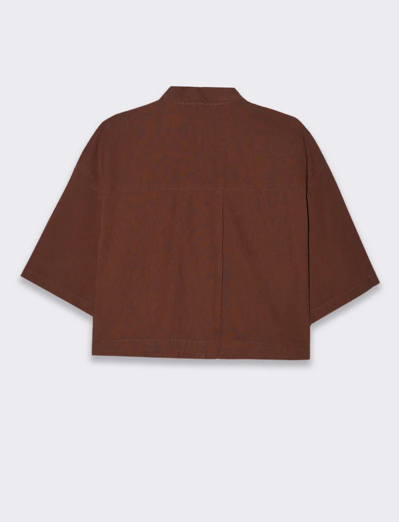 Camicia crop da donna - Caffe'