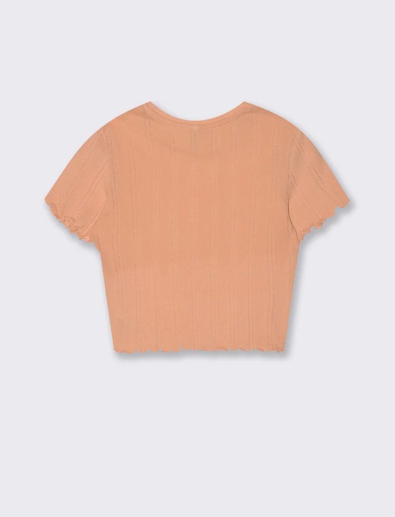 T-shirt crop da donna - Melone