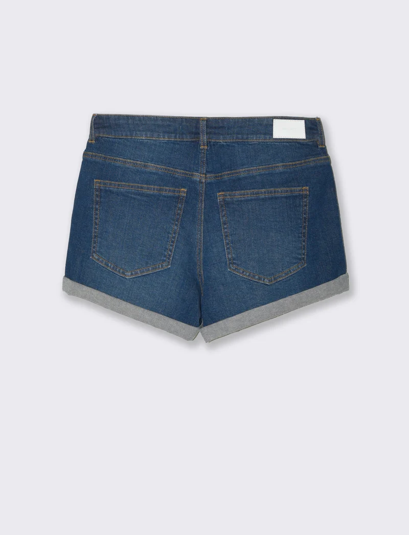 Short in denim da donna - DENIM SCURO