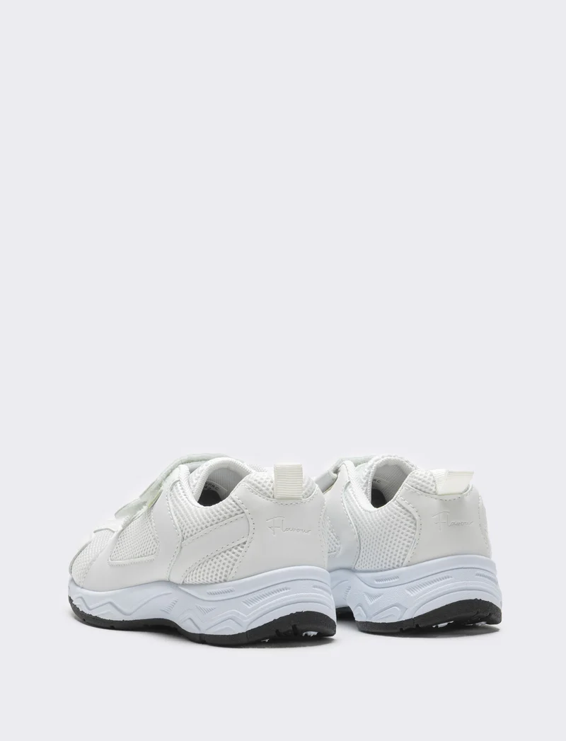 Sneakers con strappi da bambina - Bianco