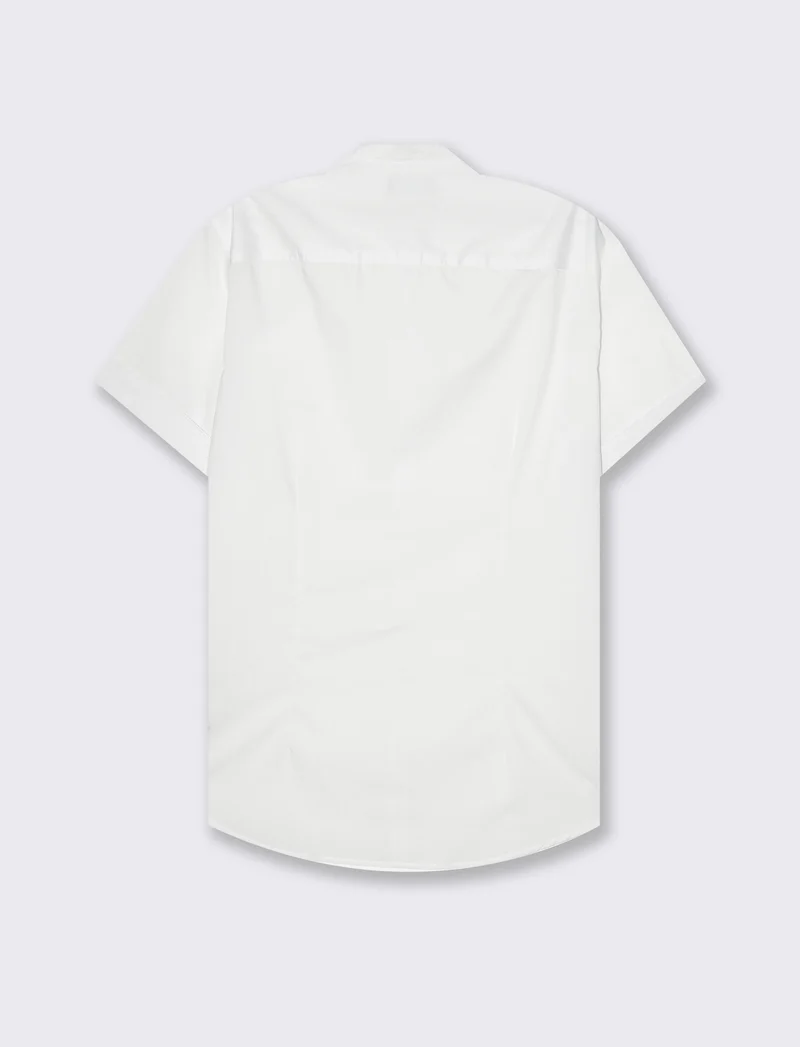 Camicia basic regular fit easy iron da uomo - Bianco