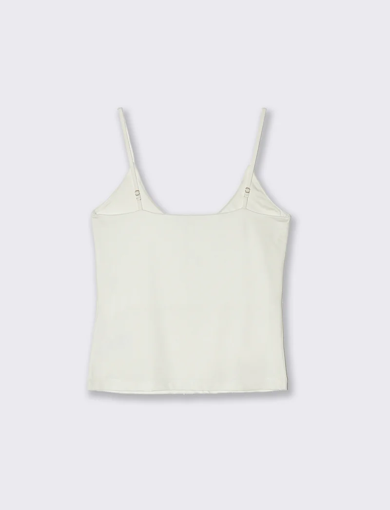 Top basico da donna - Bianco latte