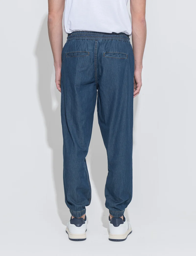 Jeans leggero chino jogger da uomo - Denim
