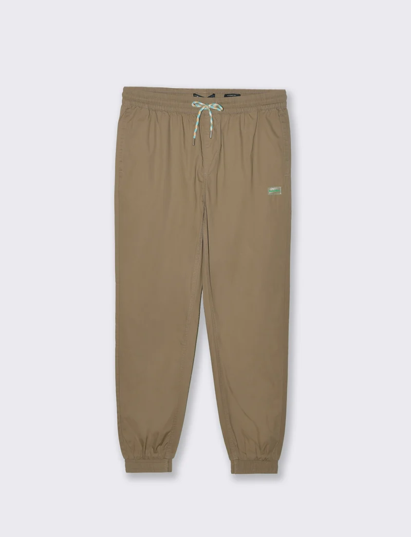 Pantaloni jogger in cotone da uomo - Grigio tortora