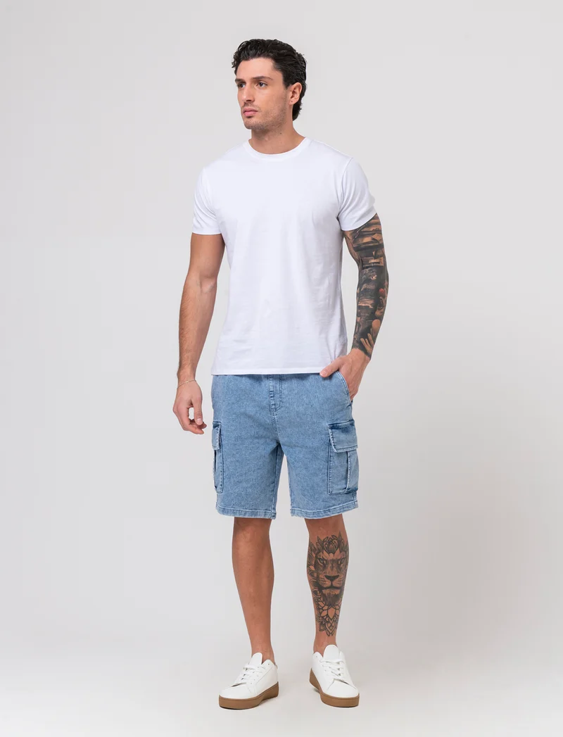 T-shirt in cotone con collo a serafino da uomo - Avion
