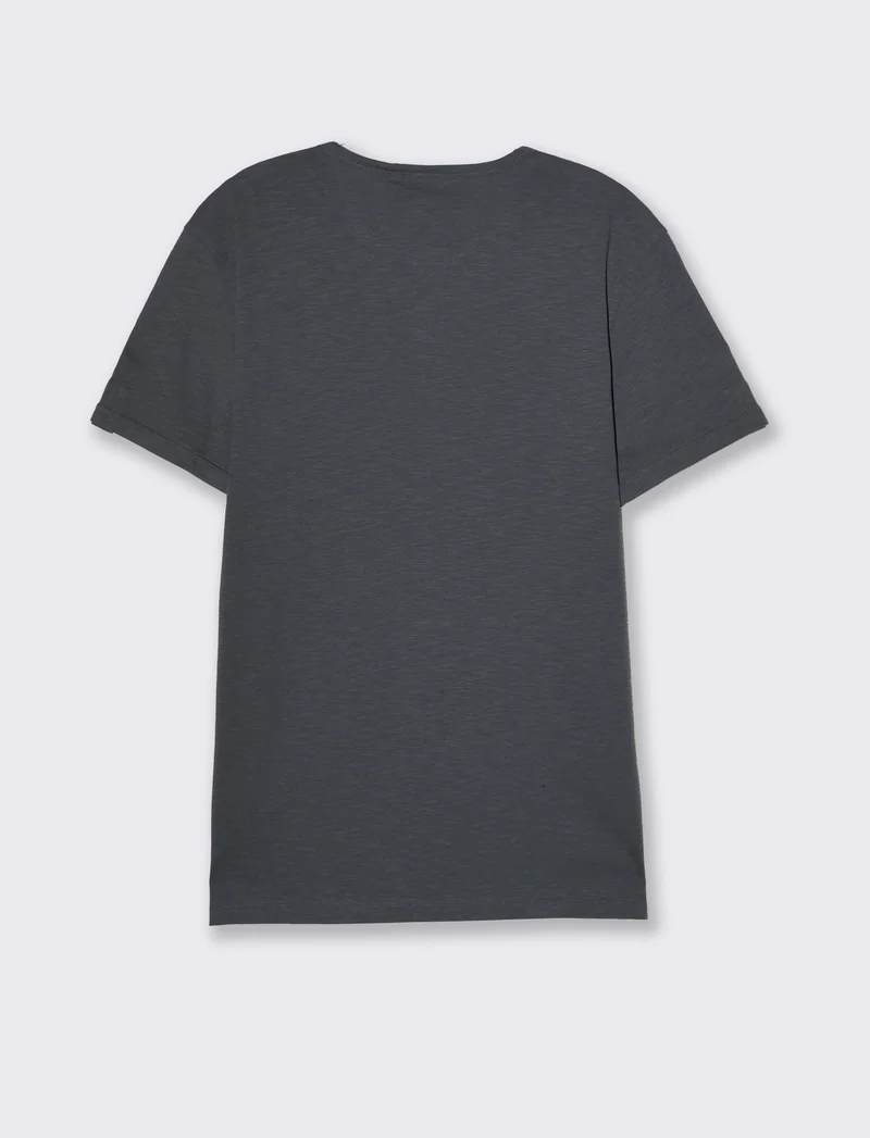 T-shirt in cotone con collo a serafino da uomo - Avion