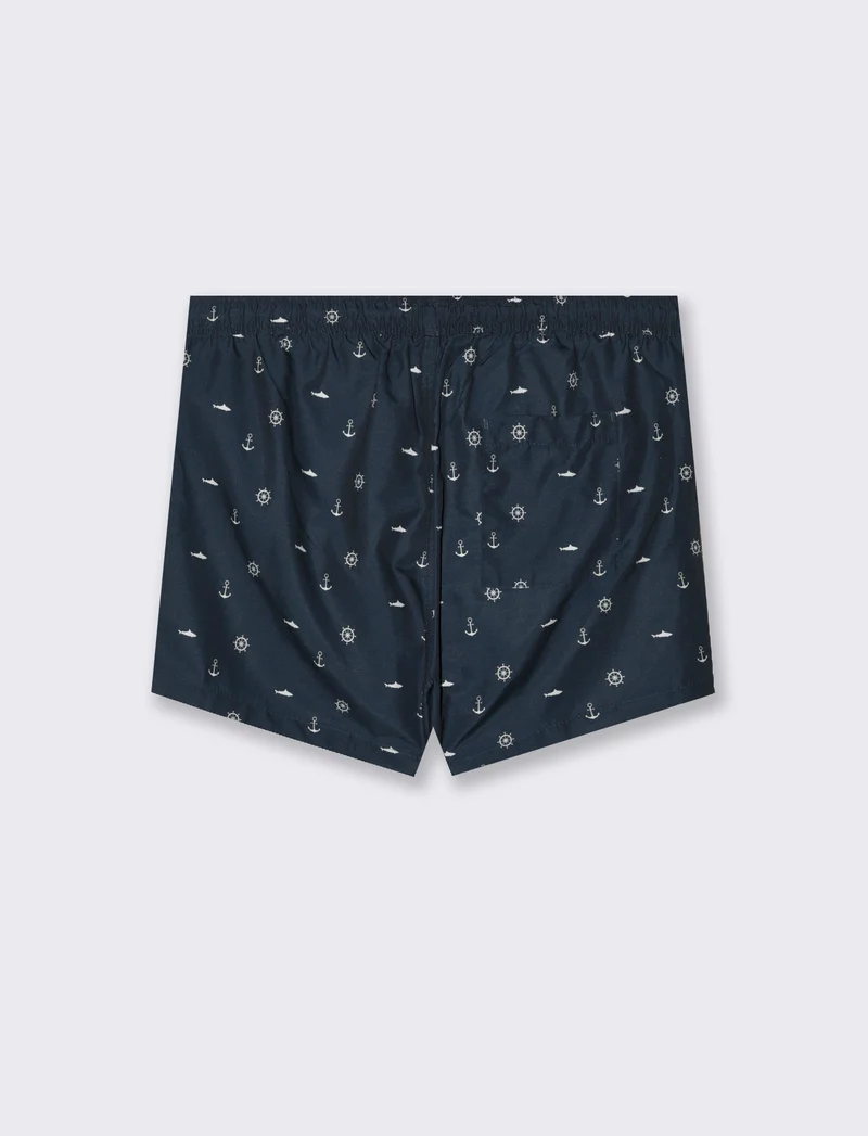 Costume mare a fantasia da uomo - Blu